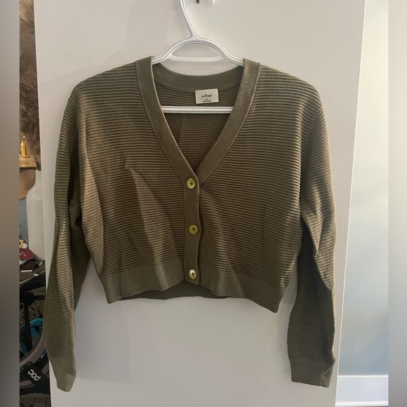 Aritzia Wilfred crop cardigan size XS - Picture 1 of 2
